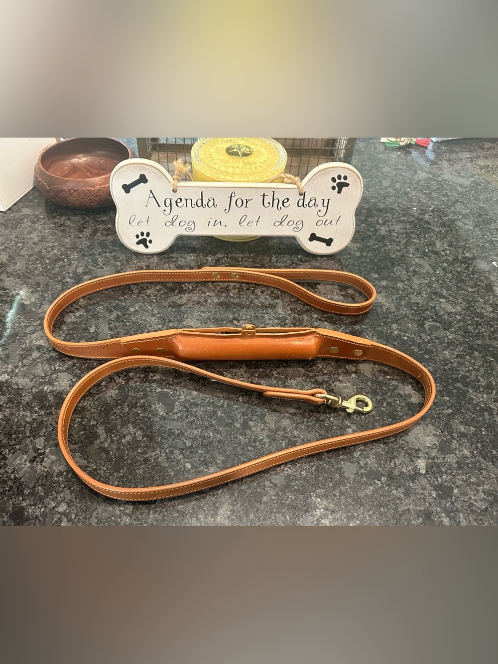 Edamame Pet leather leash